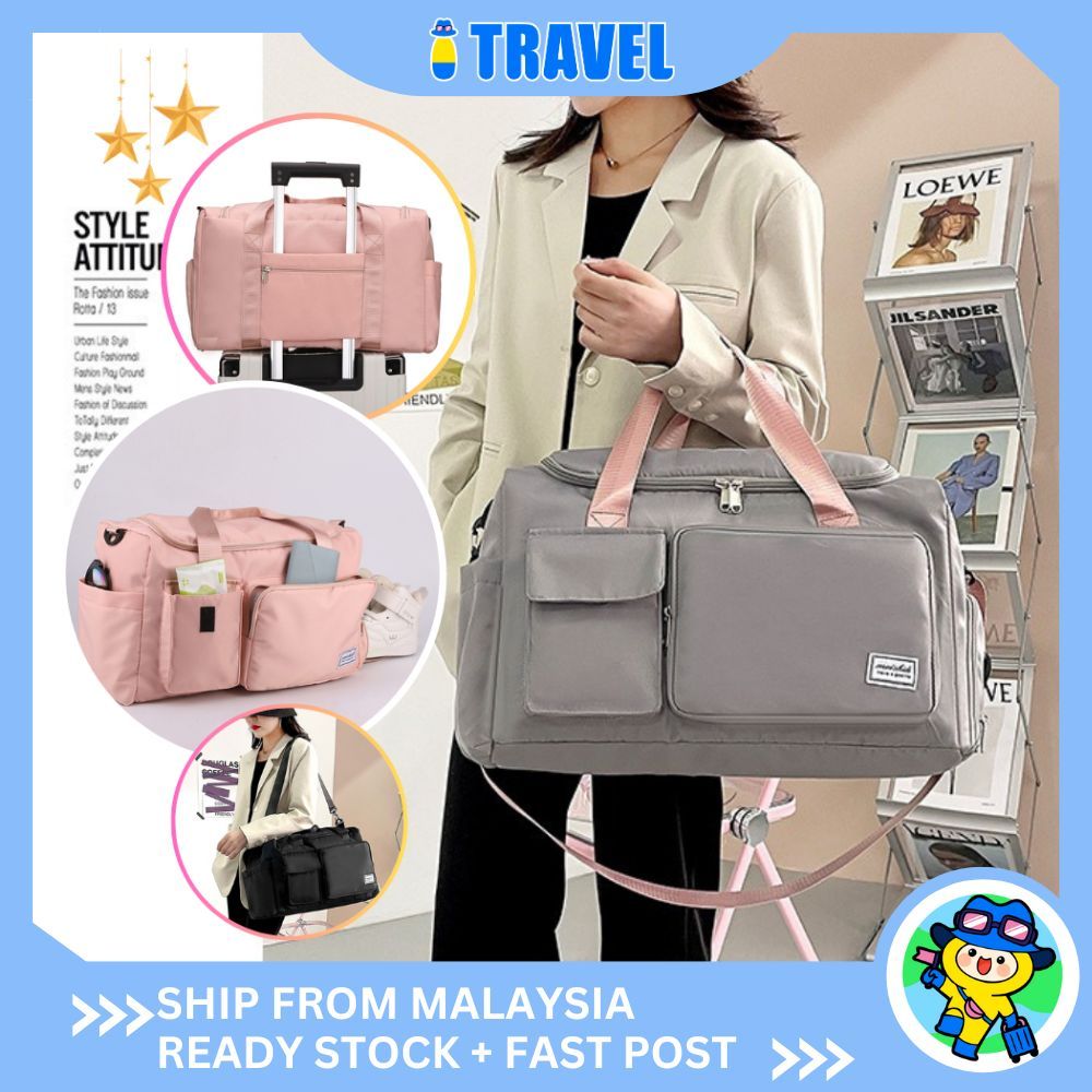 ITRAVEL 1484 กระเป๋าเดินทาง Duffle กันน้ํากีฬาฟิตเนสยิมความจุขนาดใหญ่กระเป๋าสุดสัปดาห์