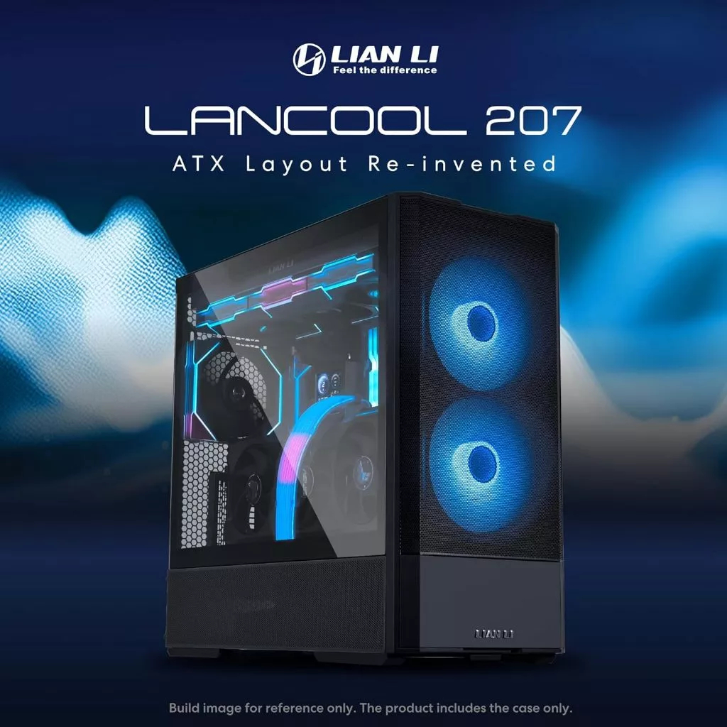 LIAN LI LANCOOL 207 - เคสพีซี TH ทาวเวอร์กลางพร้อมพัดลม ARGB 2 x 140 มม. และพัดลม PWM ขนาด 120 มม. ต