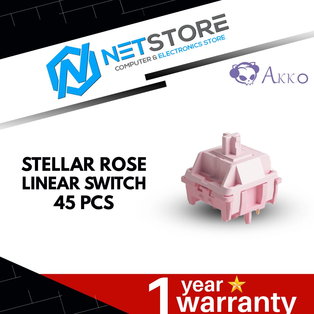 AKKO STELLAR ROSE LINEAR SWITCH 45 ชิ้น - 6925758631488