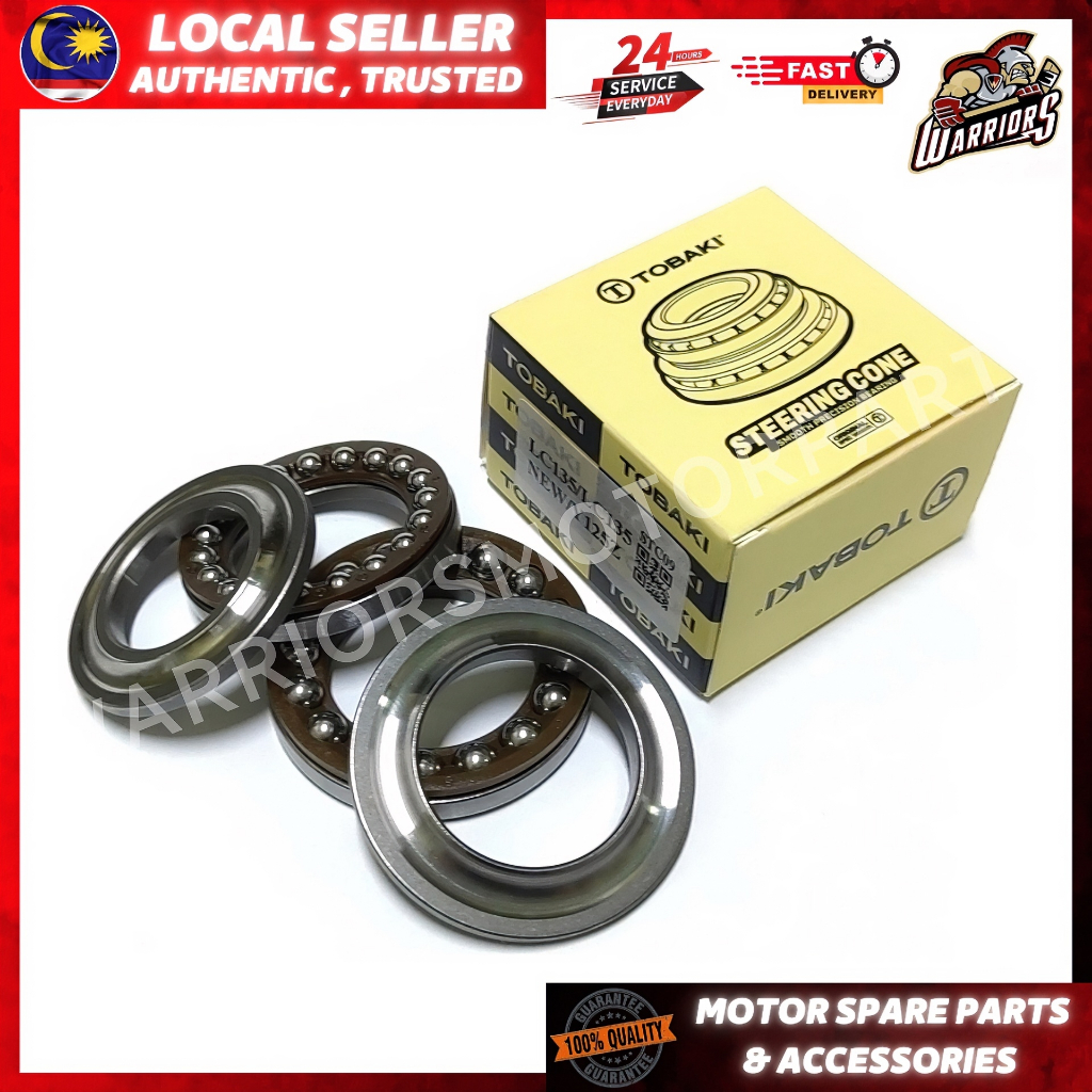 YAMAHA Y16ZR/Y15ZR/LC135 V1-V8/LC135-NEW/Y125/Y125Z/Y125ZR STEERING CONE SET BEARING BALL HANDLE STE