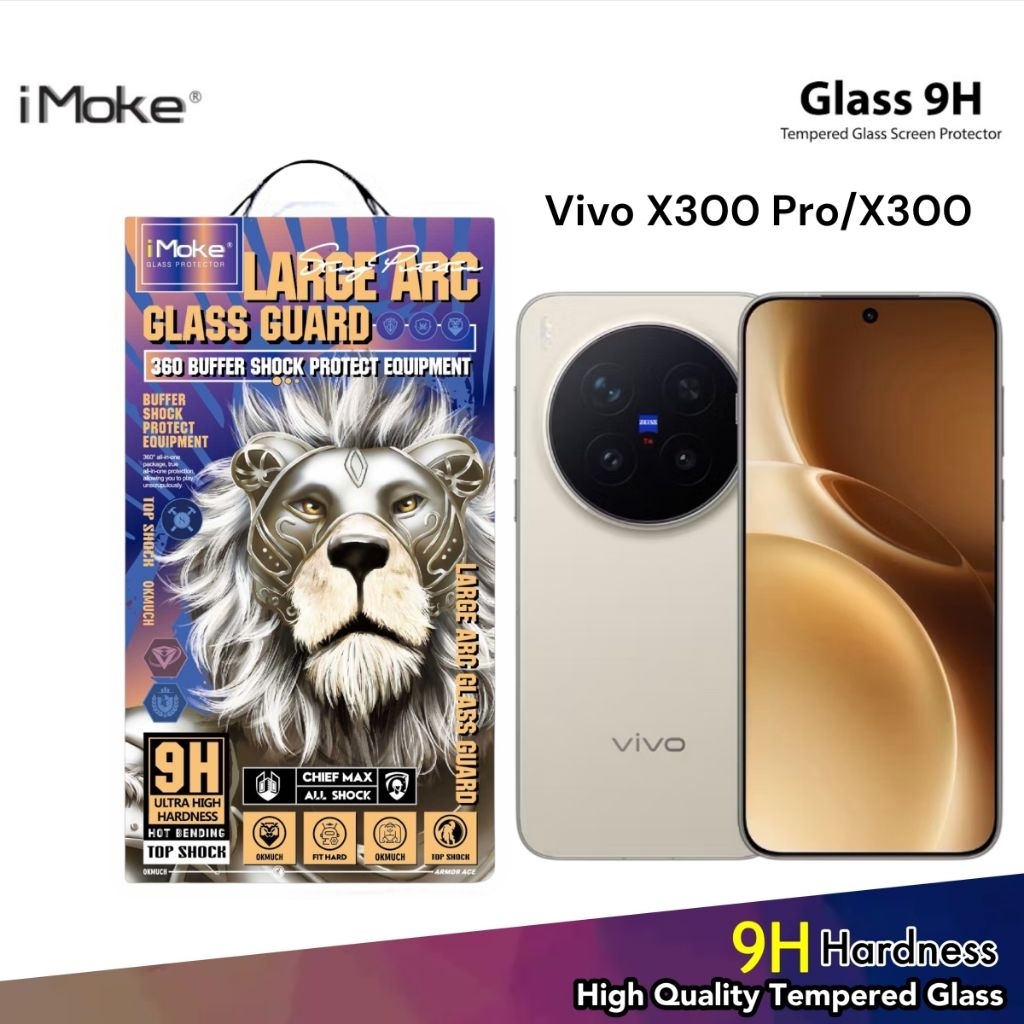 IMoke 9H กระจกนิรภัยสําหรับ Vivo X300 Pro/X300 5G