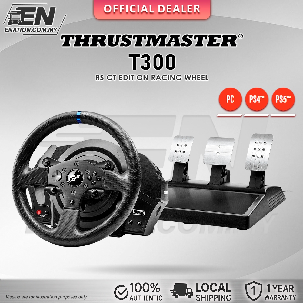 ล้อแข่ง Thrustmaster T300 RS GT Edition สําหรับพีซี, PS3, PS4 และ PS5 | รับประกัน 1 ปี