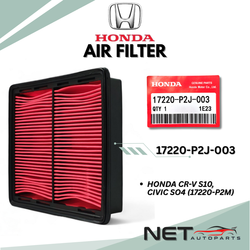 HONDA ENGINE AIR FILTER PENAPIS ANGIN CR-V S10, CIVIC SO4 (17220-P2J-003)