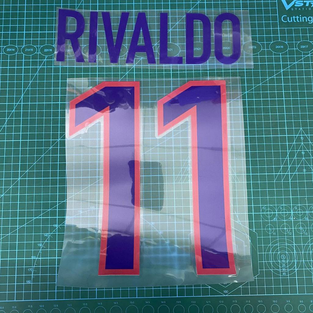 Rivaldo 11 nameset + numbering + ชุดชื่อ nns สําหรับ jersey