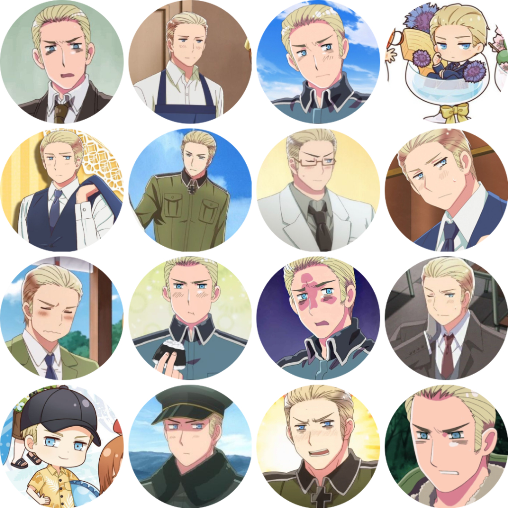 Hetalia Germany Ludwig Button Badge 58mm