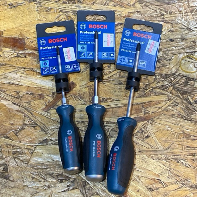 BOSCH SCREWDRIVER PH1 X 100MM PH2 X 125MM PZ2 X 125MM