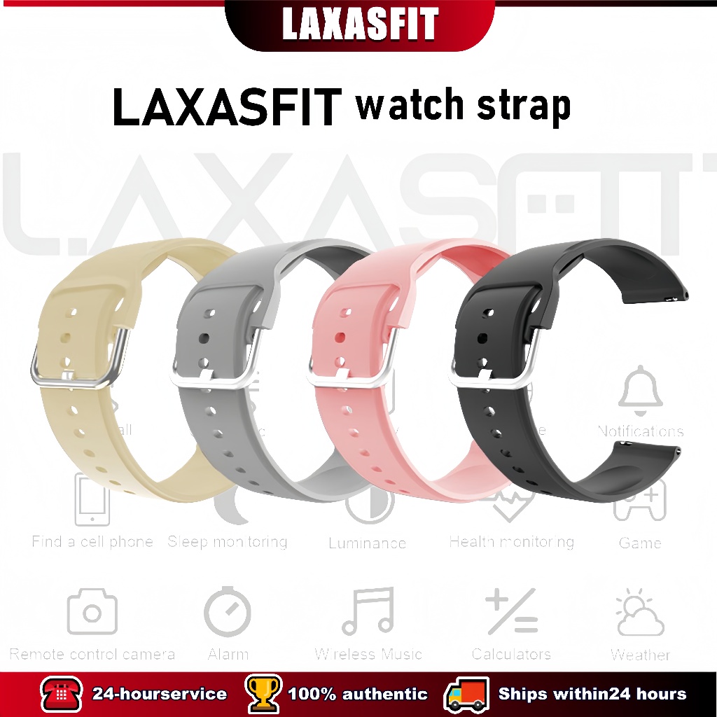 LAXASFIT สายซิลิโคนขนาด 20 มม. เหมาะสําหรับสายกีฬานาฬิกาอัจฉริยะซีรีส์ H