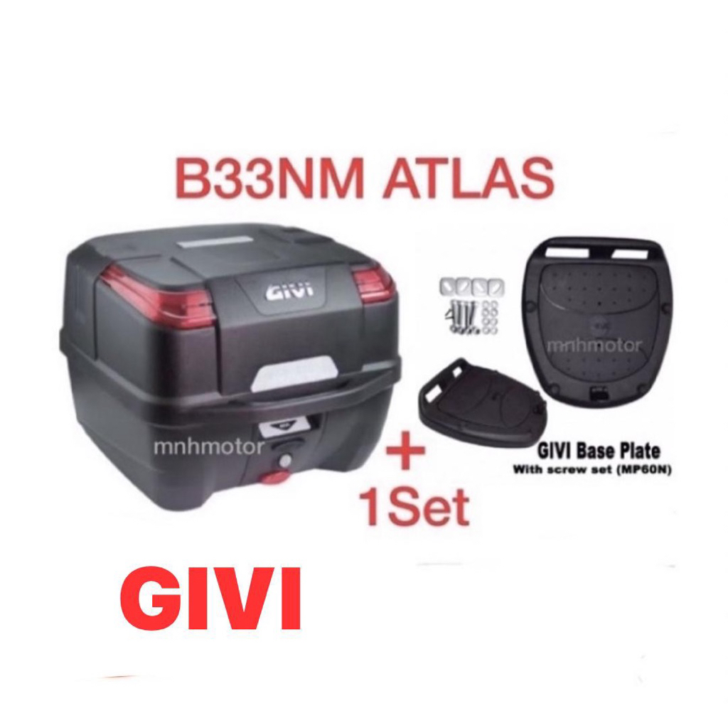 GIVI TOP CASE BOX B33NM B33 33 B33N2M ATLAS MONOLOCK 2022 ใหม่ LP