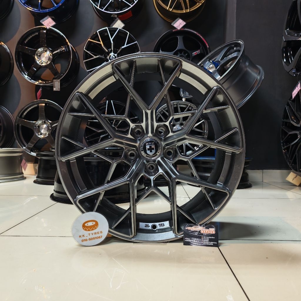 [1PC] ขอบสปอร์ตใหม่ 18 นิ้ว HRE FF10 18X8JJ ET38 5H114.3 HYPER BLACK