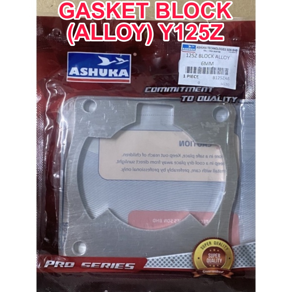 Yamaha Y125Z 125Z ปะเก็นบล็อกโลหะผสม Ashuka 0.2/0.3/0.4/0.5/0.8/1/1.5/2/2.5/3/4/5/6 มม.