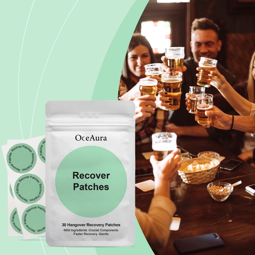 OceAura Hangover Recovery Patch 30 ชิ้น Body Care Patch Anti Hangover Patch Hangover Healer