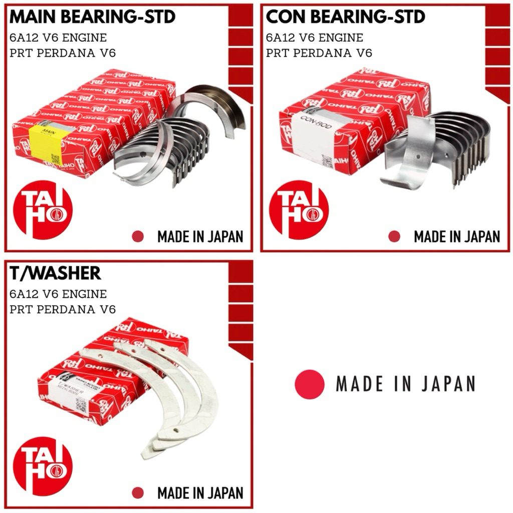 JAPAN PROTON PERDANA V6 6A12 ENGINE OVERHAUL KIT (แบริ่งเกียร์+CON ROD BEARING+THRUST WASHER )