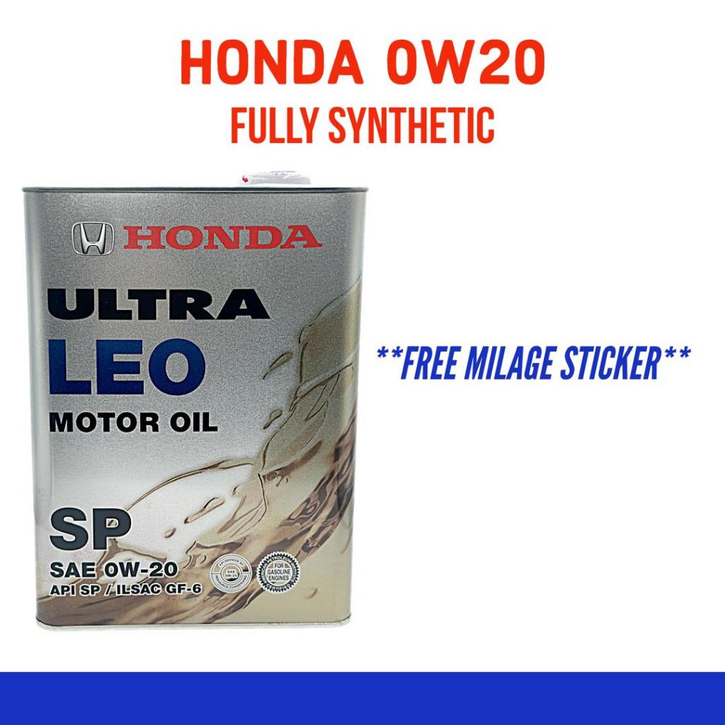 H ONDA ULTRA LEO SP 0W20 FULLY INTETIK (4L) MINYAK HITAM SP ILSAC GF-6 ENGINE OIL