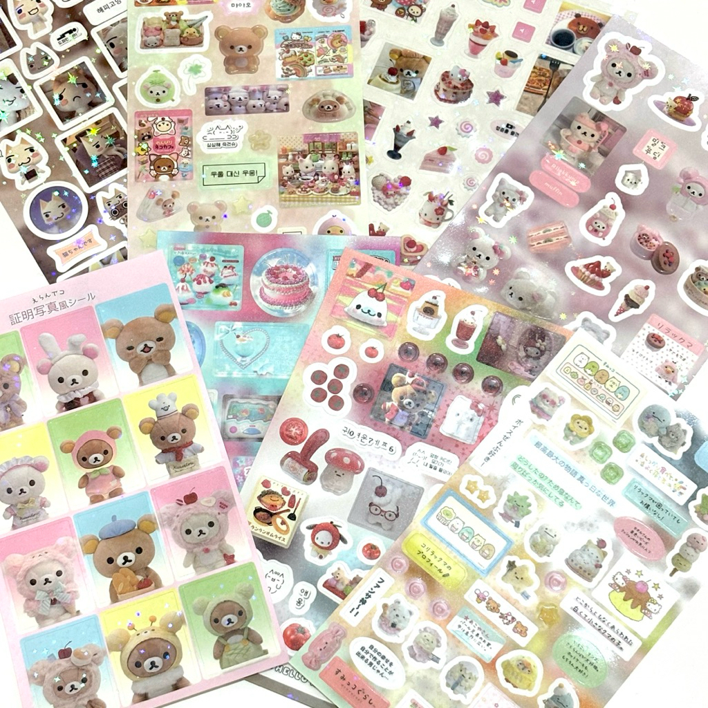 SYLVANIAN FAMILIES สติกเกอร์สุ่ม sanrio sylvanian ครอบครัวโทโร่ iorilakkuma น่ารักญี่ปุ่น toploaderd