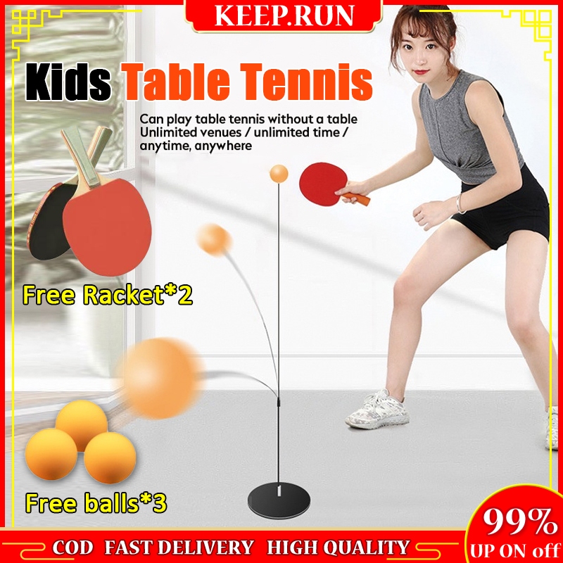 เทรนเนอร์ปิงปองแบบพกพา Ping-Pong Paddle ชุดฝึกเทนนิสกีฬาในร่มชุดฝึกซ้อมออกกําลังกาย Ping Pong Paddle