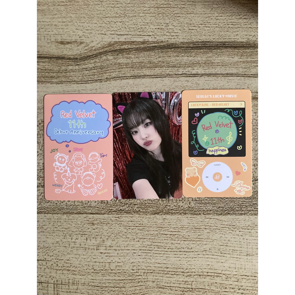 red velvet seulgi 11th anniversary md lucky card set