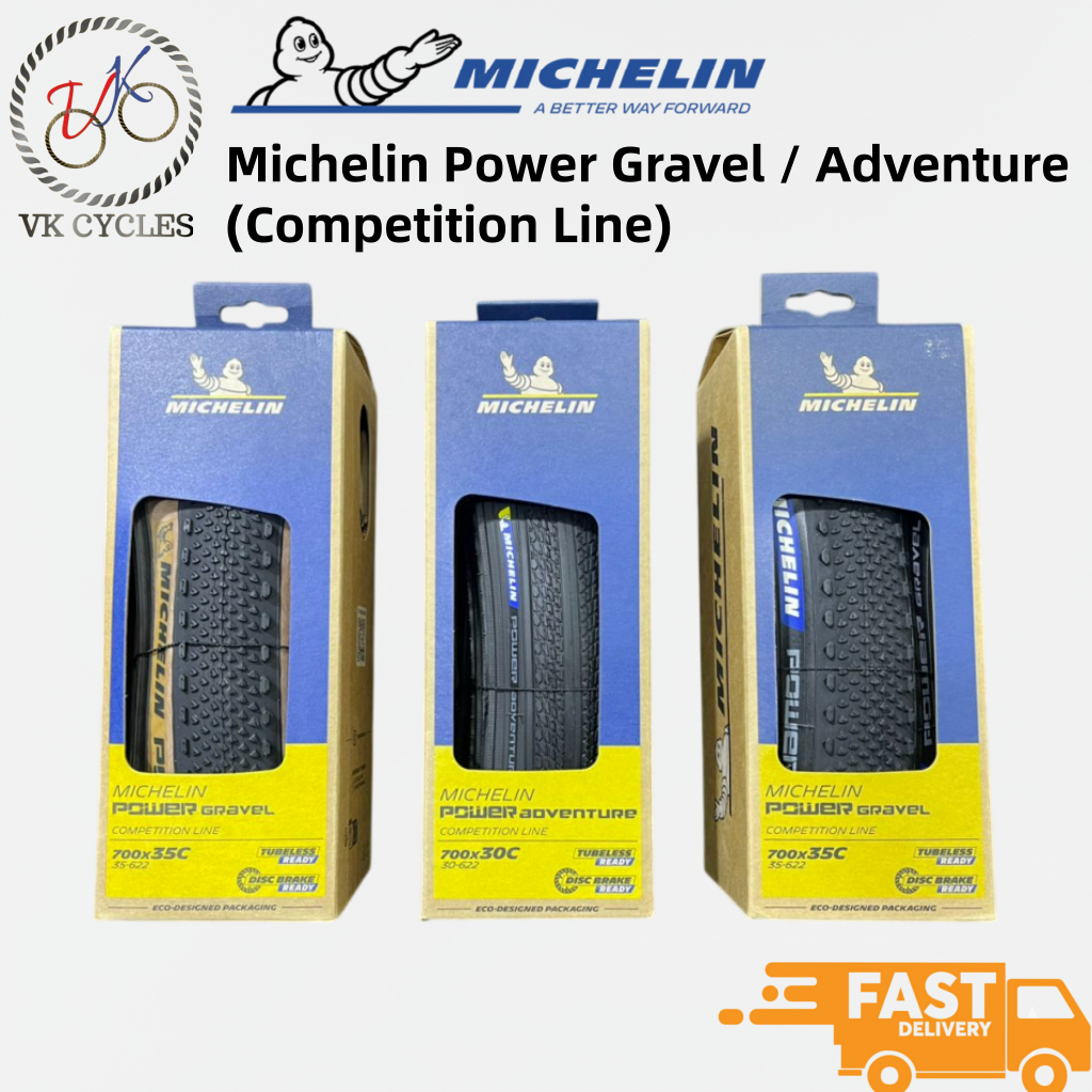 ยางรถจักรยาน Michelin Power Series Competition Line 700x30C 700x35C (Gravel / Adventure)
