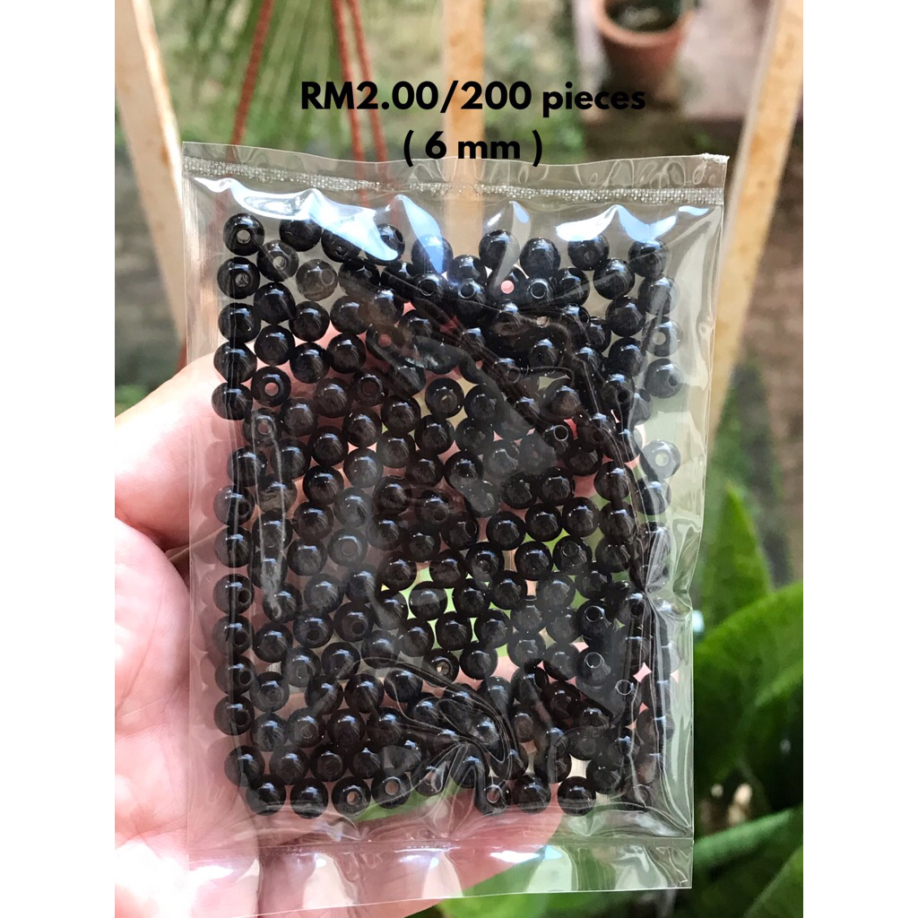 RM2.00/200 kyping : 6mm-001 - Manik - Bead - 6 mm