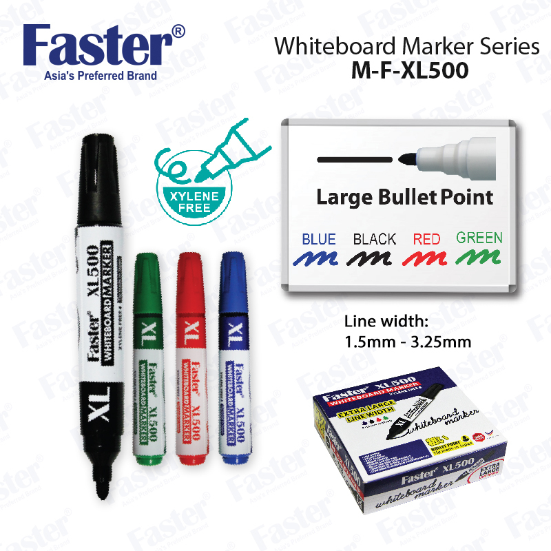 ปากกาไวท์บอร์ด Faster XL500