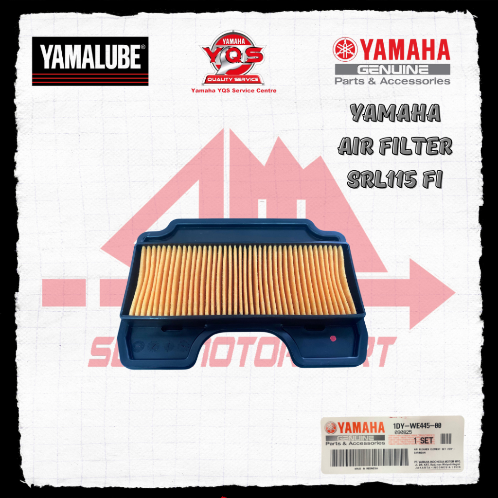 [100% ORGINAL) YAMAHA SRL115 FI LAGENDA 115 Fi กรองอากาศ lagenda 115 fi Air Cleaner กรองอากาศ - 1DY-
