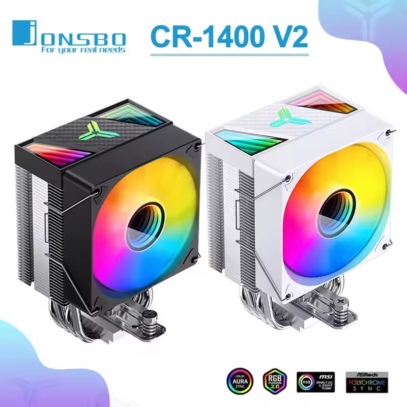Jonsbo CR1400 EVO สีดํา ( สี / ARGB ) 9CM Tower CPU Cooler Heatsink (รับประกัน 3 ปี)