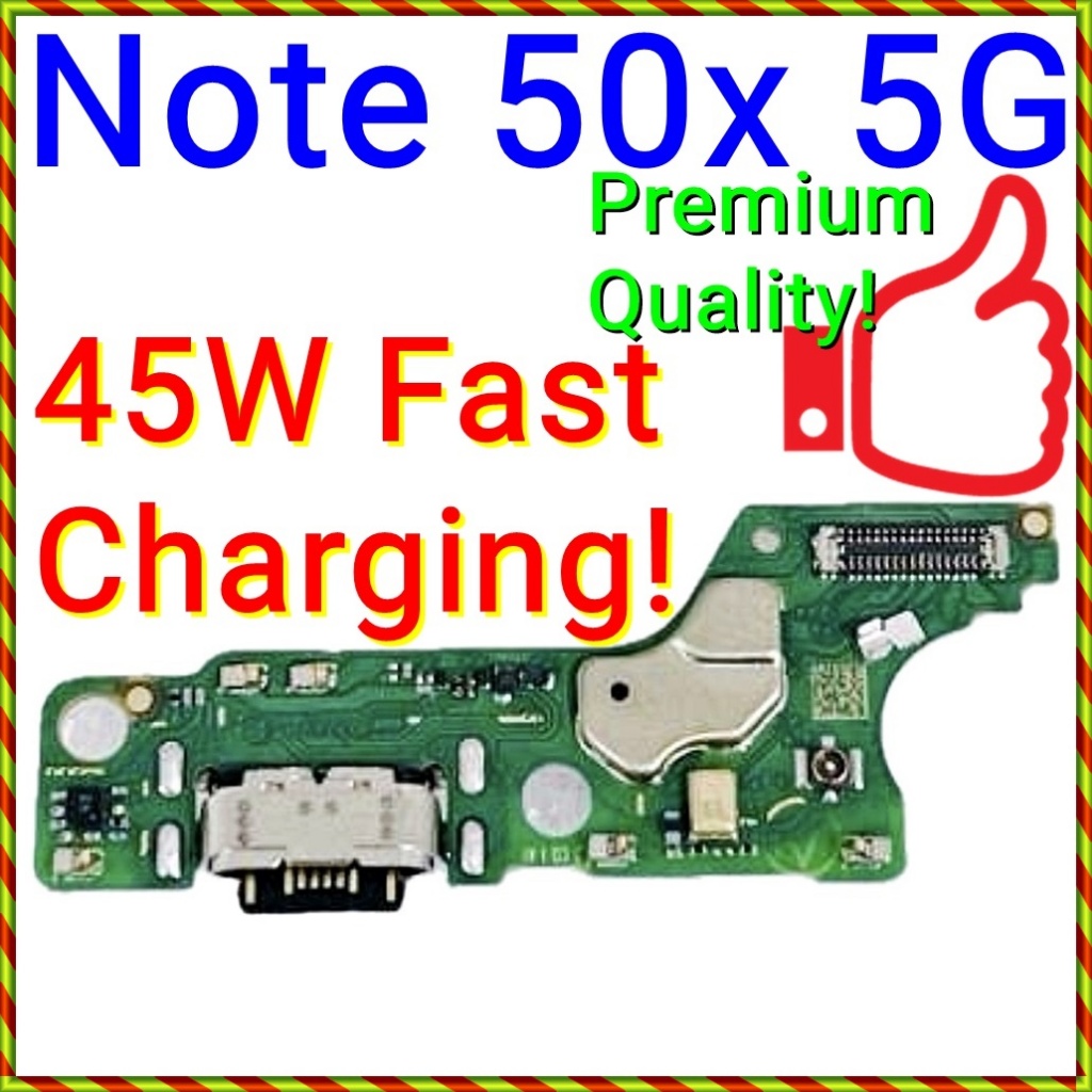 ใหม่พอร์ตชาร์จ SUB บอร์ด MIC ไมโครโฟนสําหรับ Infinix หมายเหตุ 50x 5G / X6857B X6857