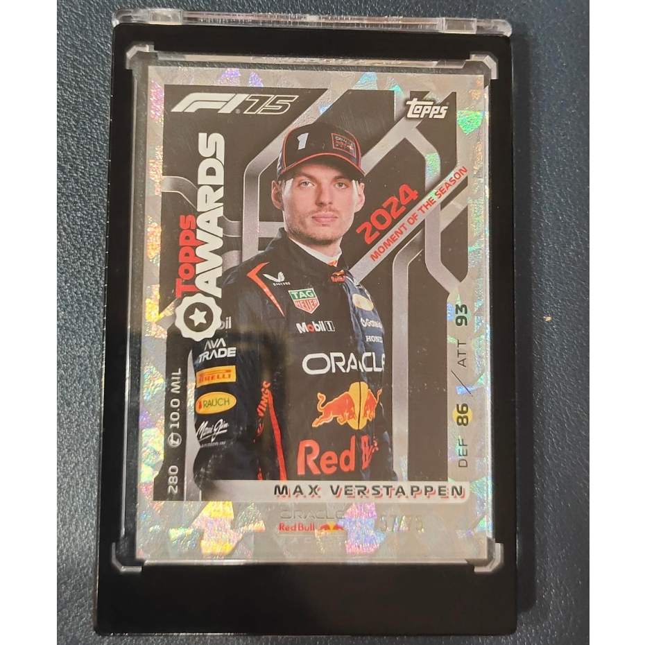 Topps F1 Turbo Attax 2025 - รางวัล Topps Max Verstappen Diamond /75
