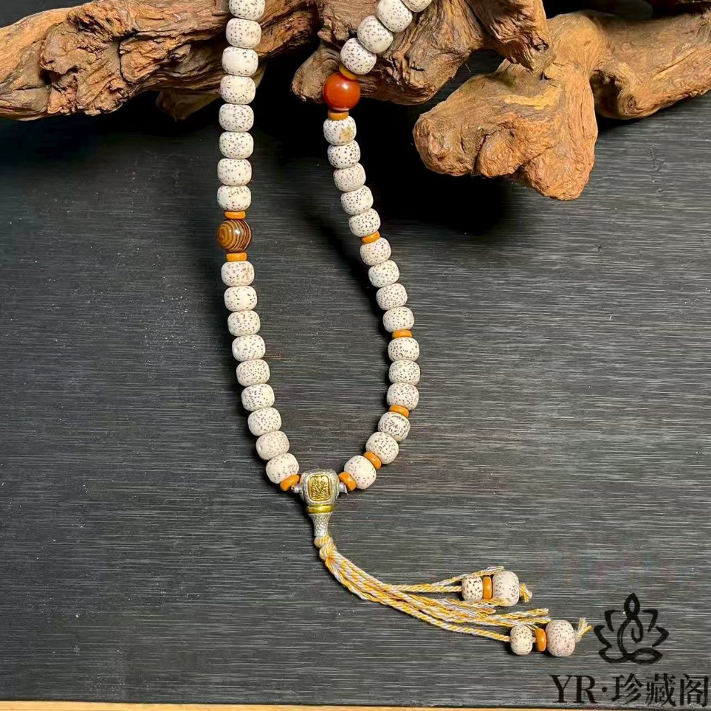 Star & Moon Bodhi Seed Mala Bead-Palm Practice, Tasbih Bodhi Bintang & Bulan 108 Butir Natural Star 
