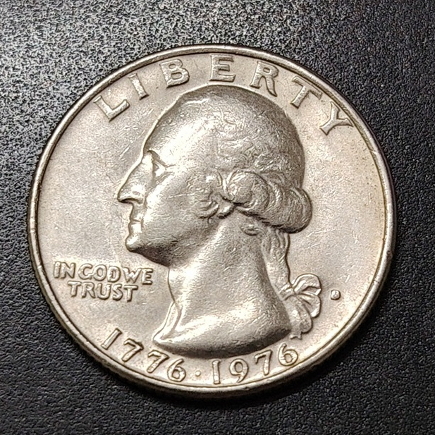 US Washington Bicentnnial 1/4 Dollar 1776-1976