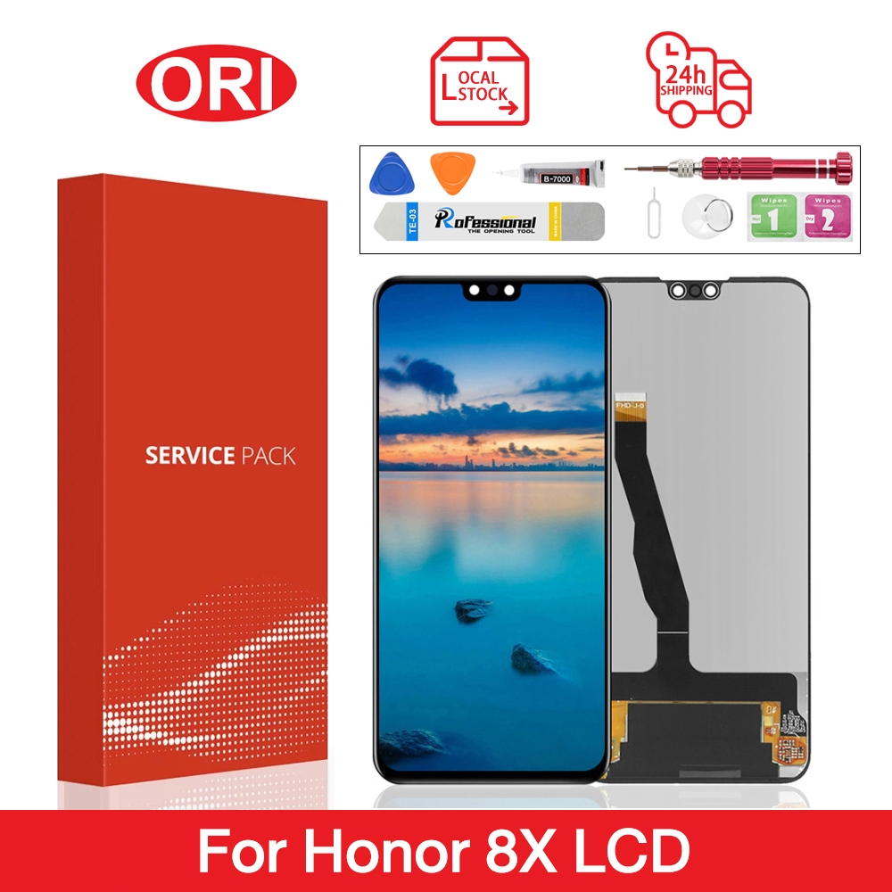 สําหรับ HONOR 8X / HONOR 9X LITE JSN-L22 LCD หน้าจอสัมผัสการแก้ไขด้วยกรอบ