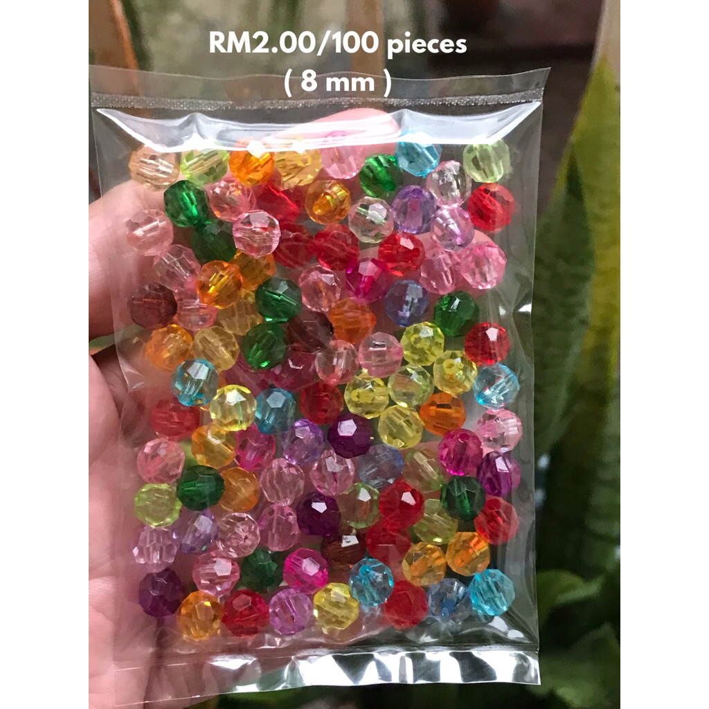 RM2.00/100 kyping : 8mm-015 - Manik - Bead - 8 mm