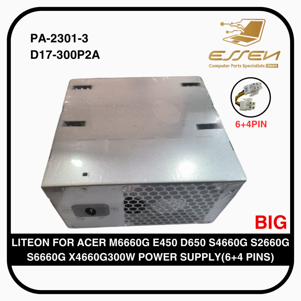 LITEON PA-2301-3 D17-300P2A สําหรับ ACER M6660G E450 D650 S4660G S2660G S6660G X4660G 300W POWER SUP