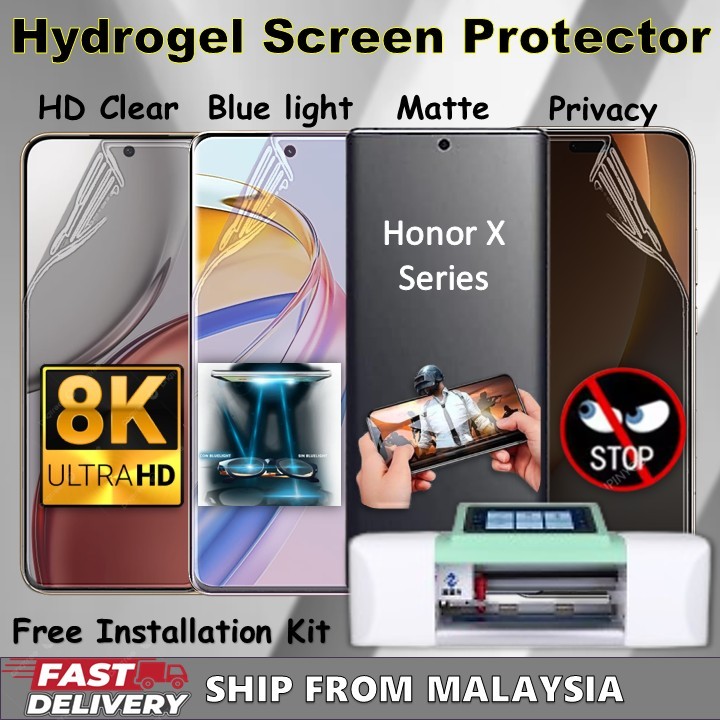 ฟิล์มกันรอยหน้าจอ Hydrogel สําหรับ Honor X9d / X9c / X9c Smart / X9 / X9b / X8 / X8b / X7 / X7b