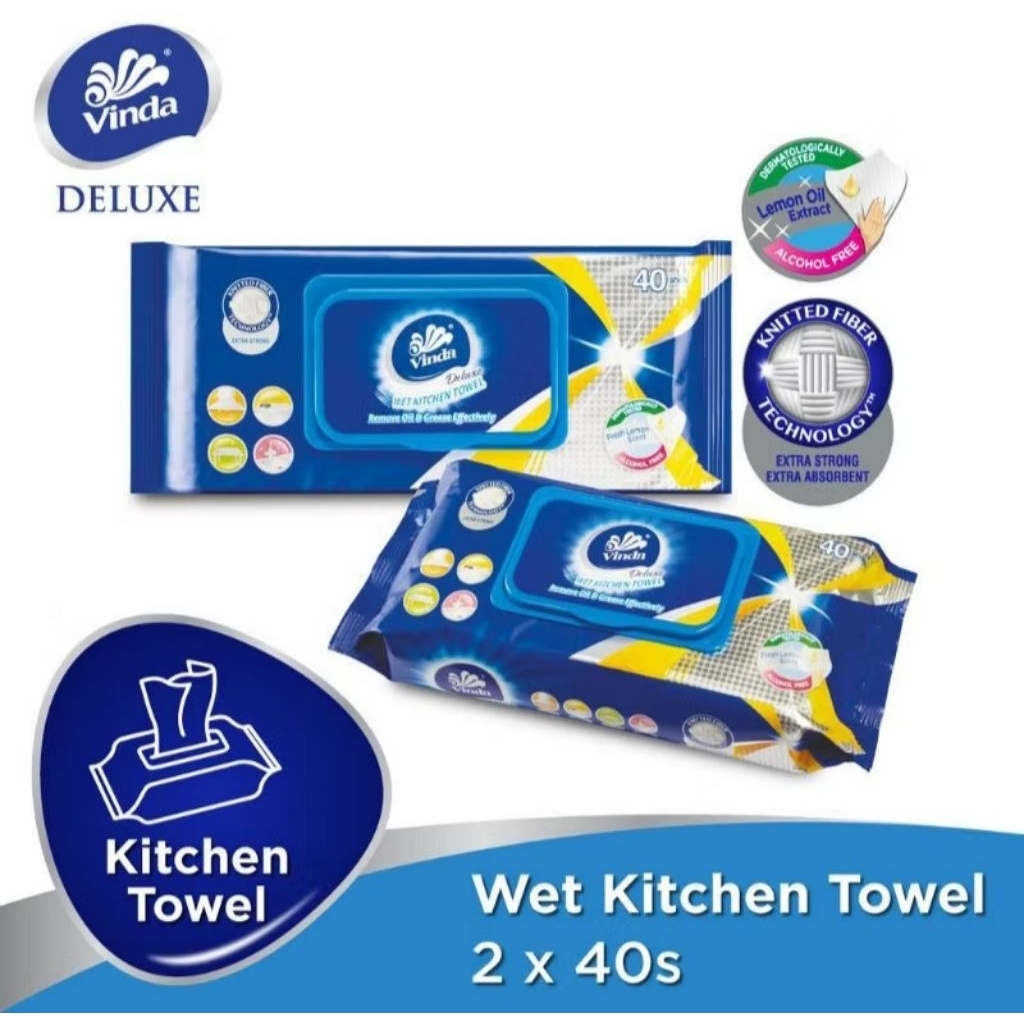 Vinda Deluxe Kitchen Wipes 40s/240s
