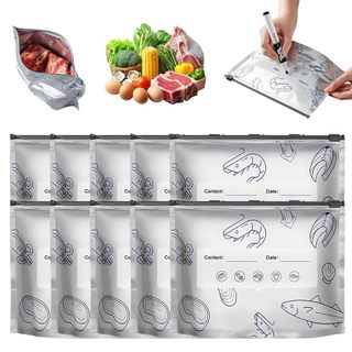 Malaysia Spot Reusable Aluminum Foil Bags Kit Keep Food Fresh Stand-UpWrite-OnAirtight  S/M/L Set保鲜袋