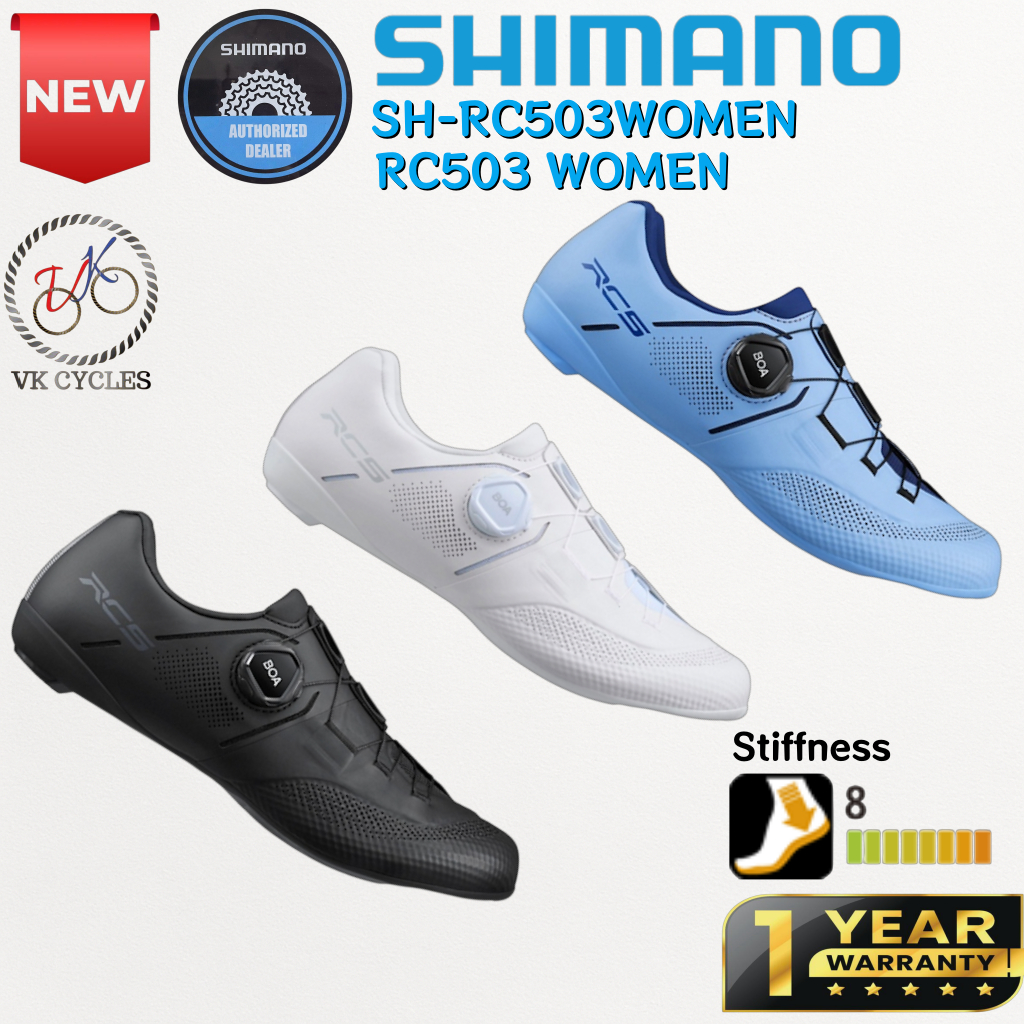 ของแท้ SHIMANO SH-RC503W RC503W RC503 RC3 รองเท้าจักรยานเสือหมอบ ผู้หญิง ปี 2025 BOA WIDE ไซส์ EU 36