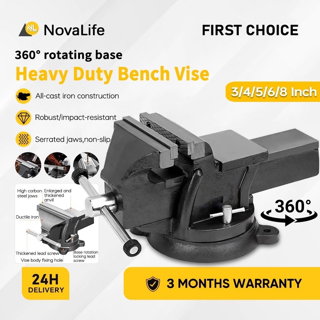 3 "/4"/5/6"/8 "Clamp Bench Vise CLAMP Heavy Duty 360 หมุน Bench รองสําหรับงานไม้ตัดงานโลหะ