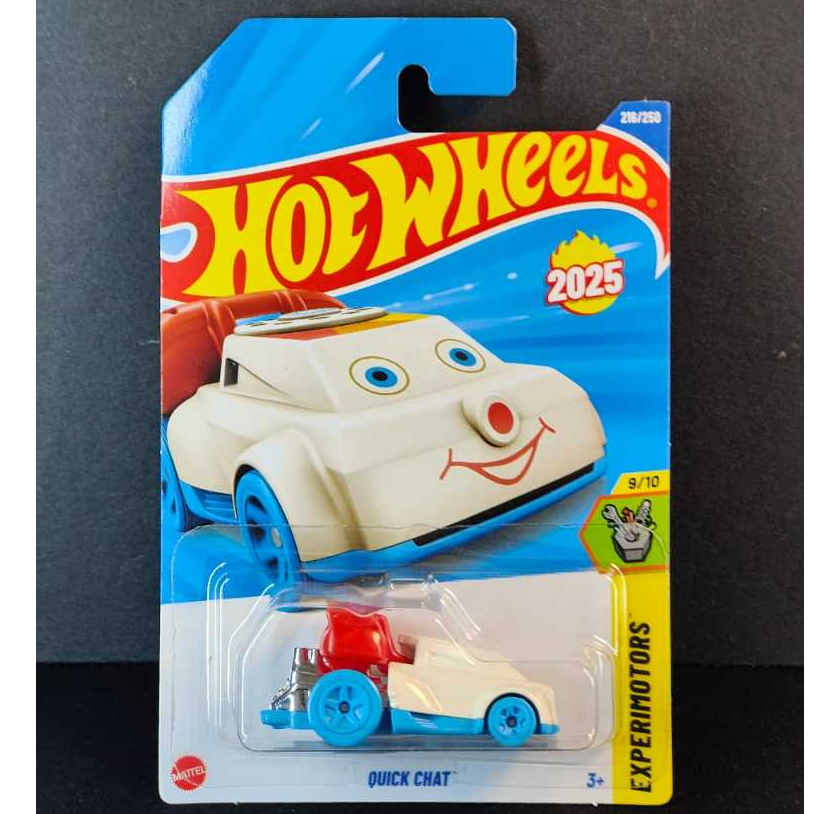 Hot Wheels Quick Chat - สีขาว ( 216/250 - 2025 Mix L - EXPERIMOTORS 9/10 ) - ใหม่สําหรับ 2025