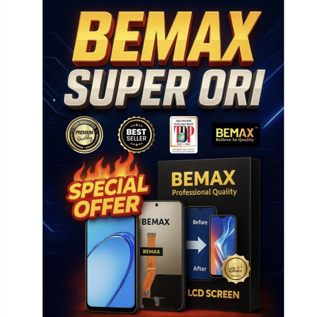 BEMAX SUPER FHD LCD สําหรับ VIVO Y21T/Y33S/Y33T/Y74S/Y76(5H)/Y76S/
