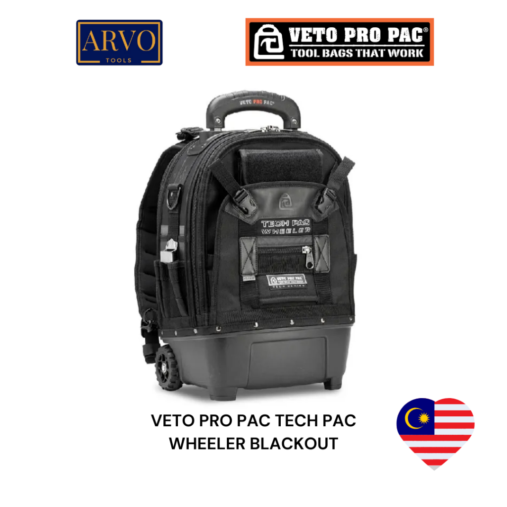 VETO PRO PAC TECH PAC WHEELER BLACKOUT (กระเป๋าเครื่องมือสําหรับทุกคน)