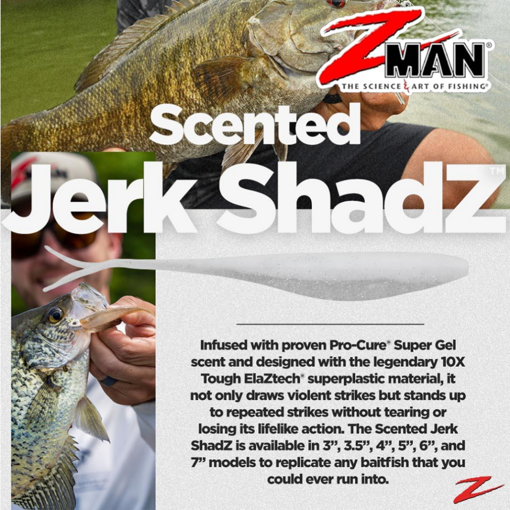 Z-MAN – SCENTED JERK SHADZ 5″ x 5PCS เหยื่ออ่อนล่อนุ่ม ราคา ถูกที่สุด ดีลบีเคเค แกลเลอรีภาพที่ 5