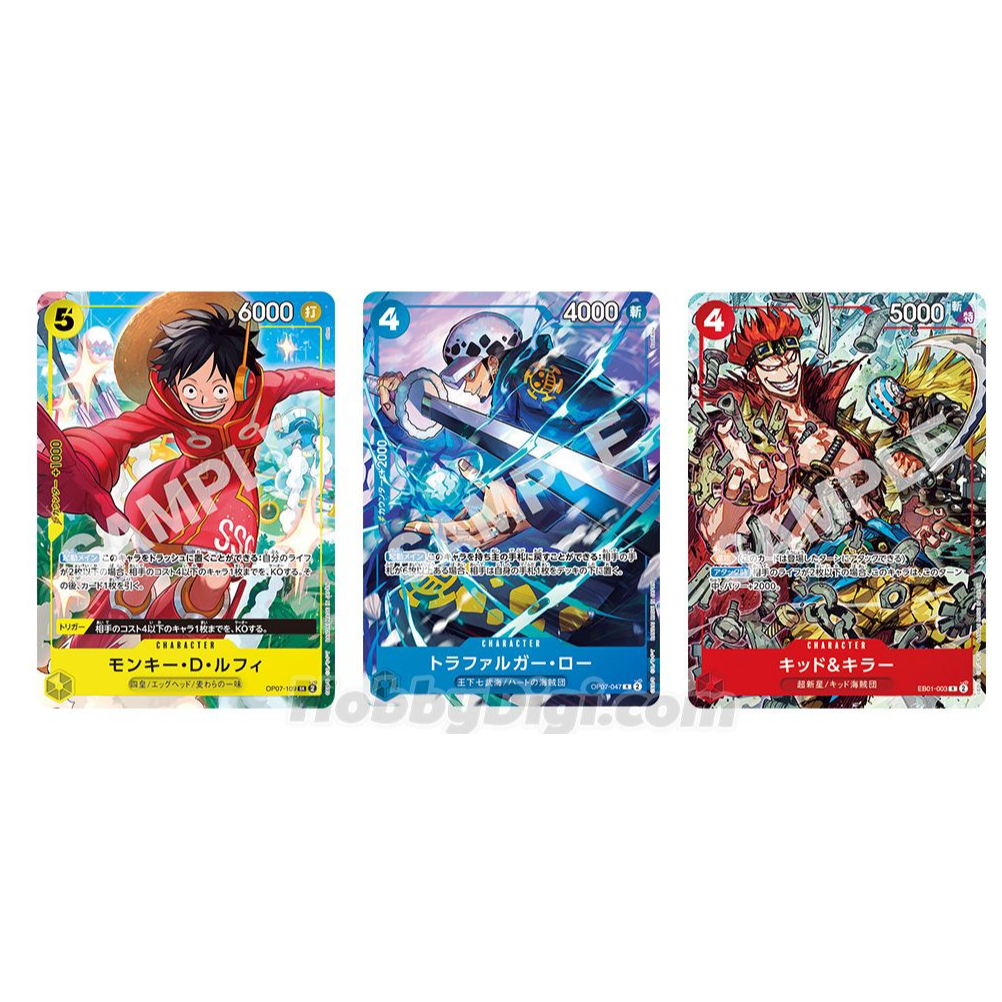 ONE PIECE CARD GAME VJUMP Vol. OCT 2024 การ์ด OP07-109 OP07-047 EB01-03 การ์ด JP / FOR ASIA