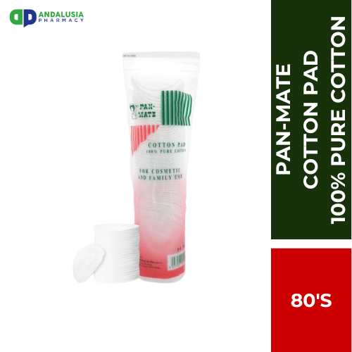 PAN-MATE COTTON PAD 100% PURE COTTON (ROUND PAD)