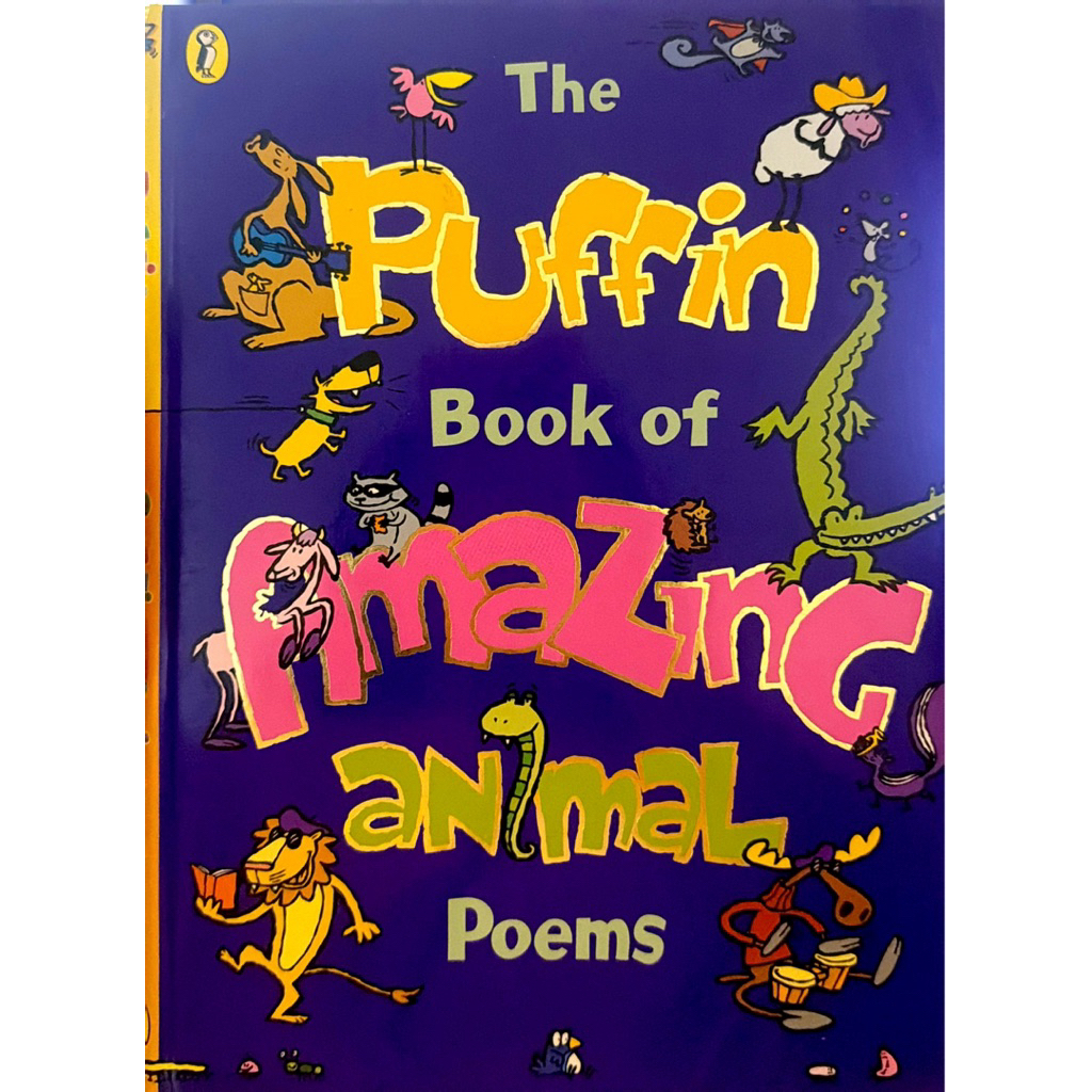 US หนังสือมือสอง The Puffin Book of Amazing Animal Poemsปกแข็ง