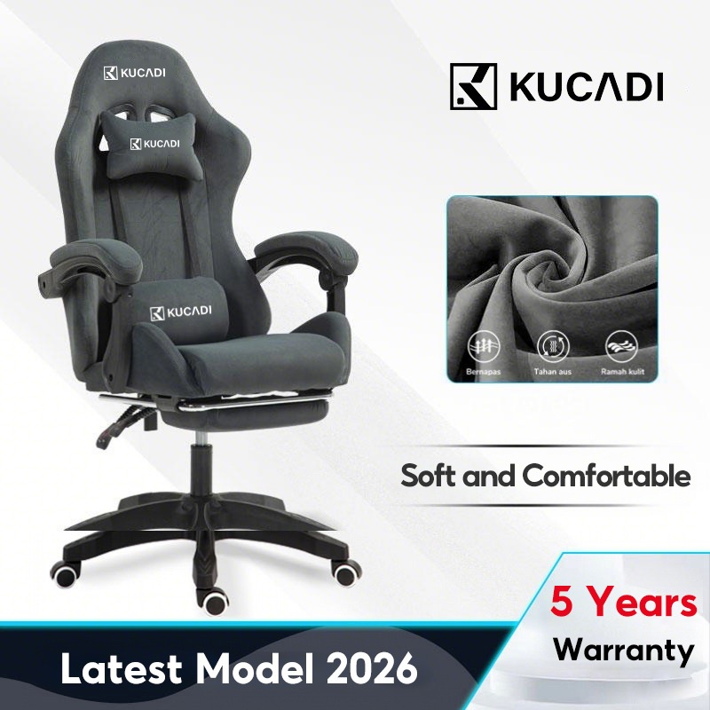KUCADI Gaming Chair Flannel Office Chair เก้าอี้ตามหลักสรีรศาสตร์เก้าอี้คอมพิวเตอร์ Kerusi Gamingรับ