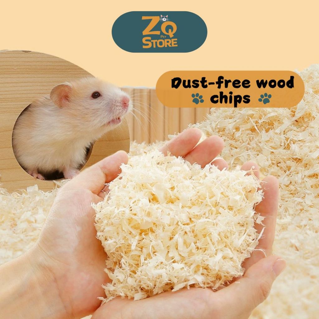 ( ZQ DREAMSCAPE ) Hamster Dust-free Wood Chips Hamster Wood Shavings Serbuk Kayu Hamster 真人