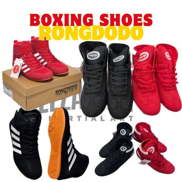 RONGDODO BOXING SHOES BREATHABLE MESH + COWNHIDE SOLE FOR TRAINING AND USE !