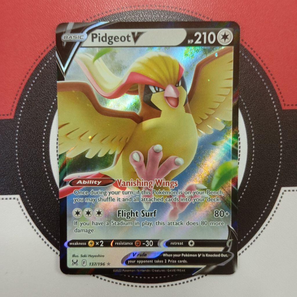 Pokemon TCG - Pidgeot V 137/196 - Lost Origin