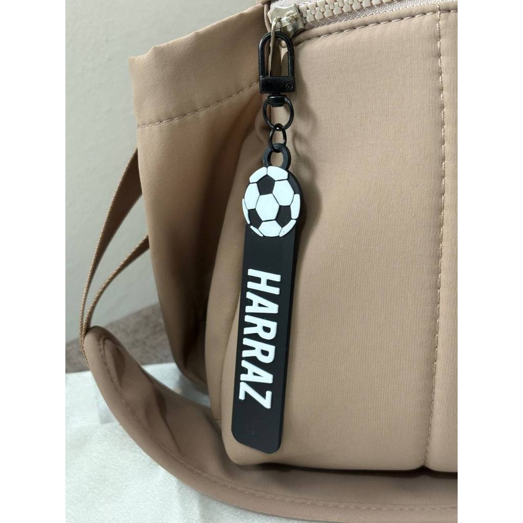Football Custom Bag Tag Boy Bag Tag Budak Sekolah พวงกุญแจส่วนบุคคล (D20)