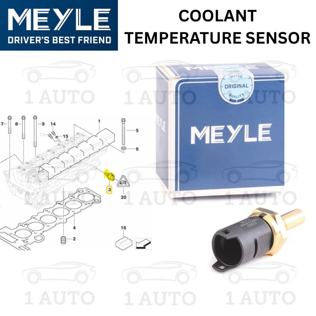 MEYLE GERMANY COOLANT TEMPERATURE SENSOR BMW E39 X5 E53 E38 M52 M54 M62 เครื่องยนต์ RANGE ROVER L322